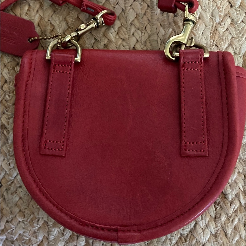 Vintage Coach Cherry Red Mini Crossbody and Belt Bag - Picture 4 of 6